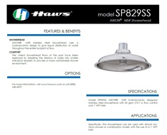 Axion MSR ShowerHead (Stainless Steel), Brand: Haws(USA), Model : SP829SS