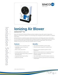Ionizing Air Blower, Model: Aerostat PC, Brand: SIMCO ION 