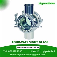 Four-way sight glass