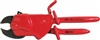 Insulated single handed ratchet cable shear
