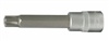 Bit socket for spline (XZN) screws, long