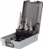 HSS Stepped drill set in plastic case