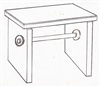 โต๊ะวางเครื่องชั่ง (Balance Table) ขนาด 80 x 50 x 75 ซม. (กว้าง x ลึก x สูง)