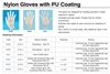 Nylon Gloves with PU Coating ถุงมือไนลอน เคลือบ PU 