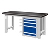โต๊ะช่าง โต๊ะวางแม่พิมพ์ โต๊ะเหล็ก (TANKO Workbench : Benchworks Series รุ่น WAS (70)) มีตู้เครื่องมือช่าง หน้าท๊อปเหล็กหนาพิเศษ