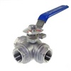 3 WAY REDUCED PORT SCREWED END BALL VALVE 