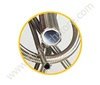 Smooth Core PTFE Tubing with Stainless Steel Overbraiding