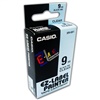 เทปพิมพ์อักษร Casio XR-12X1 - 9 mm. ตัวอักษรดำพื้นใส