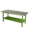 โต๊ะเหล็ก ROCKY Workbench มีชั้นวางของด้านล่าง 1 ชั้น รุ่น RWB-SUSF  (size: W1800xD900xH820)