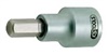 Bit socket for internal hexagon screws on the brake calliper