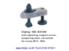 AMF, Clamp, T-slot bolt, T-nut, Hook wrench, Heavy washer, Dished washer, Extension nut, collar nut