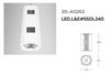 Surface Down Light LED, L&E# SSDL240
