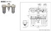 NISCON Filter, Regulator, Lubricator (F.R.L.) Unit BN-2501 Series