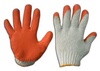ถุงมือถักเคลือบยางสีส้ม