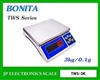 เครื่องชั่งตั้งโต๊ะ3kg เครื่องชั่งดิจิตอล3kg  ยี่ห้อ BONITA รุ่น TWS-3K 