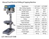 Manual Feed Electrical Drilling & Tapping Machine