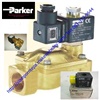 P-VE7321BAN00 "Parker"Solenoid valve 2/2 size 1/2" Pressure 0-15 bar 140C ไฟ 12v 24v 110v 220v ส่งฟรีทั่วประเทศ