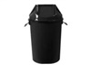 ถังขยะพลาสติก ถังขยะฝาแกว่งบรรจุ 100 ลิตร ทรงกลม มีสี ดำ