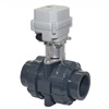 A150-T32-P2-B DN32 UPVC double union electric water valve