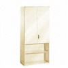 open shelvimg &double swing door cabinet with 2 shelves 900w x 400d x 1950h mm.