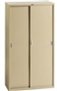 Sliding steel door cabinet with 3 shelves 900w x 450d x 1850h mm.