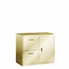 drawer filing cabinet with 2 drawers & 1 swing door 900w x 450d x 750h mm.