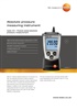 absolute pressure measuring instrument testo 511