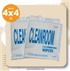 ผ้าสำหรับงานทำความสะอาดในห้องคลีนรูม(ไร้ฝุ่น) Cleanroom Wiper(Lint Free)? Cellulose 55%+Polyester 45% ขนาด 4x4 นิ้ว (1200แผ่น/ห่อ)