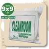  Cleanroom Wiper Microfiber ขนาด 9x9 นิ้ว (100แผ่น) ผ้าสำหรับงานทำความสะอาดในห้องคลีนรูม(ไร้ฝุ่น)