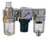EC2000-02D Air Filter Regulator Lubricator 3 Unit Size 1/4" Auto แบบอัตโนมัติ Pressure แรงดัน 0-10 bar กรอง ระบาย น้ำ ฝุ่น ส่งฟรีทั่วประเทศ