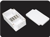 TIBOX TJ-4P-M กล่องพลาสติก พร้อมเทอร์มินอลบล็อก (Plastic Terminal Block Box IP66) 4Pole 10A Size : 91x55x43 mm.