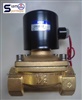 UW-40-220V Solenoid valve 2/2 size 1-1/2"โซลินอยด์วาล์ว ทองเหลือง ใช้กับ น้ำ ลม น้ำมัน ส่งฟรีทั่วประเทศ