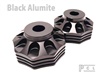 Black anodized aluminum