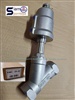 EMC-40-63 Angle valve Stanless SS304 size 1-1/2" Pressur 0-16 bar 240psi Body Stanless SS304 สแตนเลสทั้งตัว เพื่อเปิด-ปิด น้ำ ลม น้ำมัน แก๊ส Stream Athanol