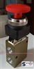 M322-08-S6  Semax (EMC) วาล์วปุ่มกด สีแดง valve 3/2 size 1/4"สีแดง Spring Return สปริงดีดกลับ Pressure 0-10 bar (kg/cm2) ส่งฟรี