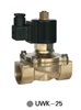 UWK-25-220V Uni-D Solenoid valve No แบบเปิด ทองเหลือง 2/2 size 1" ไฟ 220V Pressure 0-10kg/cm2(bar) 150psi Temp 99C ใช้กับ น้ำ ลม น้ำมัน