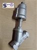 EMC-50-80 Angle valve Stanless SS304 size 2" Pressur 0-16 bar 240psi Body Stanless SS304 สแตนเลสทั้งตัว เพื่อเปิด-ปิด น้ำ ลม น้ำมัน แก๊ส Stream Athanol