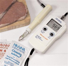 เครื่องวัดค่ากรด-ด่าง (pH) ในเนื้อสัตว์ ของ HANNA รุ่น HI 99163 
