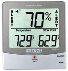 เครื่องวัดอุณหภูมิ ความชื้น with Dew Point +Alarm 445814 