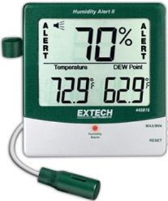 เครื่องวัดอุณหภูมิ ความชื้น with Dew Point +Alarm+Probe 445815 