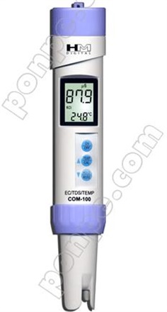 Conductivity Meters คอนดักติวิตี้ มิเตอร์ EC Meters Waterproof EC/TDS/Temperature COM-100 