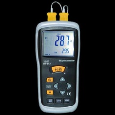 เครื่องวัดอุณหภูมิ เทอร์โมมิเตอร์ Thermometer สายโพรบ 2 แชนแนล วัดความร้อนและความเย็น รุ่น DT-613