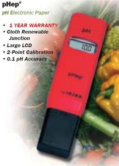 pH meters เครื่องวัดกรดด่าง HANNA รุ่น HI98107 