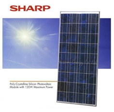 แผงโซล่าเซลล์ Solar cell ขนาด 120วัตต์ ยี่ห้อ SHARP