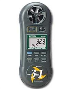 3-in-1 Humidity, Temperature and Anemometer 45160 