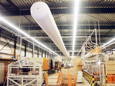 โรงงานอุตสาหกรรม Factory vs ท่อลมแอร์ผ้า (Fabric duct, Textile duct, Duct Sock)