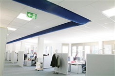 Office  Building อาคารสำนักงาน vs ท่อลมแอร์ผ้า (Fabric/Textile duct, Duct Sock)
