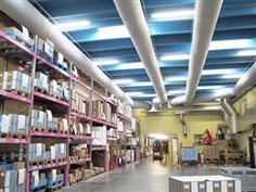 Warehouse vs ท่อลมแอร์ผ้า (Fabric air duct, Textile duct, Duct Sock)