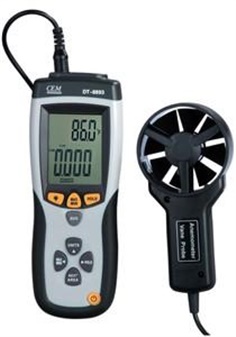 เครื่องวัดความเร็วลม CMM/CFM Thermo-Anemometer รุ่น DT-8893 