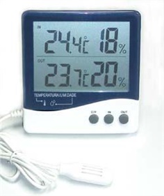Thermometer เครื่องวัดอุณหภูมิ 2 จุด และความชื้น 2 จุด